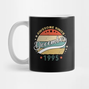 Awesome Since December 1995 Birthday Retro Sunset Vintage Mug